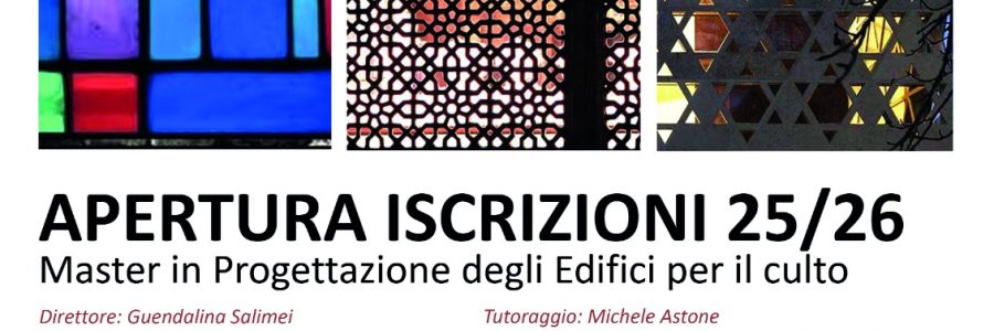 Master Progettazione Edifici per il culto 2025 – 2026